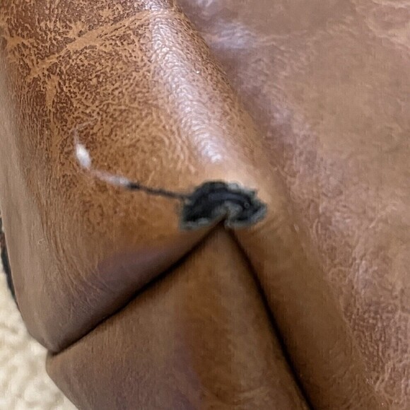 Thomas Kinkade Lighthouse Tapestry Tote Vegan Faux Leather Light Peace Packable - Picture 7 of 8